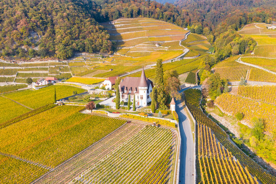 Chateau Maison Blanche, Yvorne, Canton of Vaud, Switzerland