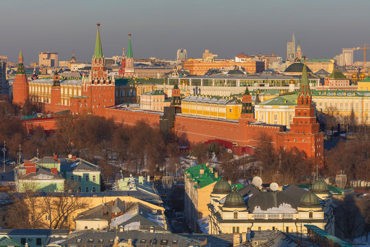 Cityscape, Kremlin, Moscow, Russia