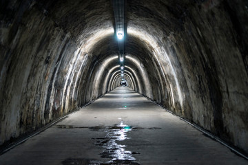 Abandoned tunnel, 2 world war, architecture, minimalism