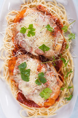 Parmesan chicken steak