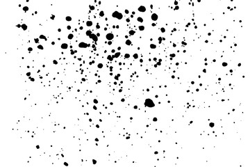 Splatter background. Black calligraphy ink splats. Spray paint drops. grunge ink paint splats, blots and splashes . Grunge distress calligraphy ink stains. Black ink blow explosion.