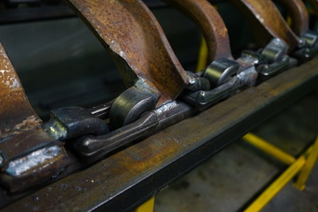 closeup of a machine