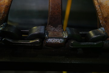 closeup of a machine