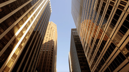 Fototapeta na wymiar High Rise Skyline Office Buildings in Finance Business City District