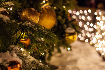 christmas tree with decorations