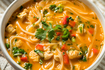 Homemade Thai Chicken Coconut Curry Pho