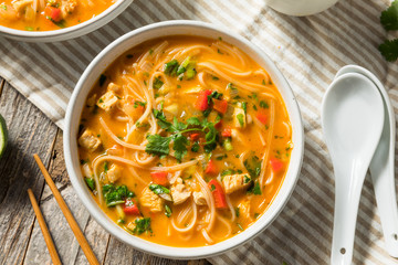 Homemade Thai Chicken Coconut Curry Pho