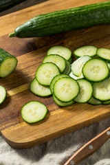 Raw Green Organic English Cucumbers