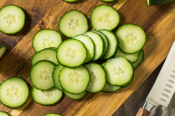 Raw Green Organic English Cucumbers