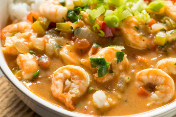 Spicy Homemade Cajun Shrimp Etouffee