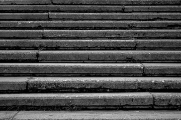 old stone staircase in black and white for background ,Copy space