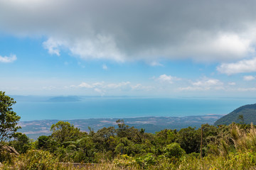 Aerial view from the view point in Bokor National Park, Cambodia