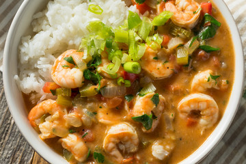 Spicy Homemade Cajun Shrimp Etouffee