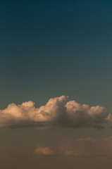 Fragment of sky. Background with clouds.