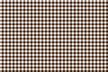 Brown Gingham pattern. Texture from rhombus/squares for - plaid, tablecloths, clothes, shirts, dresses, paper, bedding, blankets, quilts and other textile products. Vector illustration EPS 10