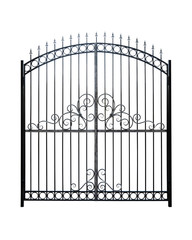 Elegant wrought iron gate.