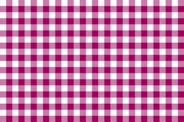 Pink Gingham pattern. Texture from rhombus/squares for - plaid, tablecloths, clothes, shirts, dresses, paper, bedding, blankets, quilts and other textile products. Vector illustration EPS 10