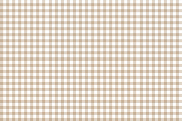 Brown Gingham pattern. Texture from rhombus/squares for - plaid, tablecloths, clothes, shirts, dresses, paper, bedding, blankets, quilts and other textile products. Vector illustration EPS 10