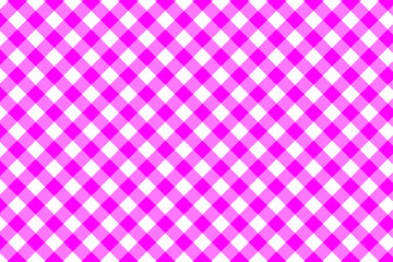 Pink Gingham pattern. Texture from rhombus/squares for - plaid, tablecloths, clothes, shirts, dresses, paper, bedding, blankets, quilts and other textile products. Vector illustration EPS 10