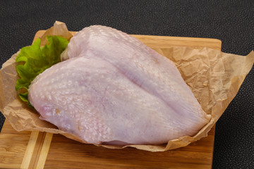 Raw chicken breast