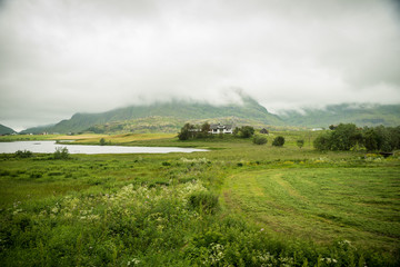 Fototapeta premium Lofoten moody landscape