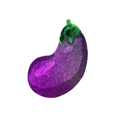 illustration with eggplant