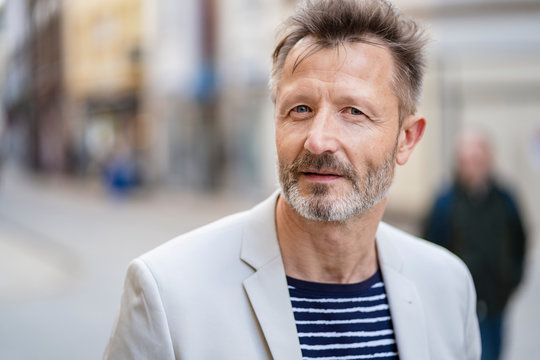 Portrait of mature man with greying beard