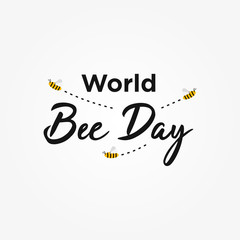 World Bee Day Vector Design Template