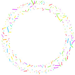 Sprinkles grainy. Cupcake donuts, dessert, party