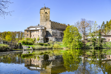 Fototapeta na wymiar Kost Castle - gothic medieval stronghold in Bohemian Paradise, Cesky Raj, Czech Republic