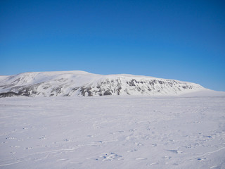 Fototapeta na wymiar Beautiful landscape of Ice field