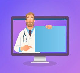 Online medicine concept