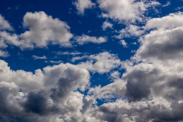 Clouds against blue sky as background