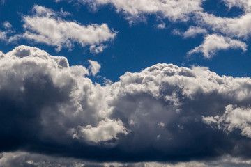 Clouds against blue sky as background