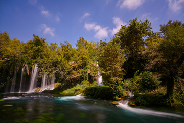 Naklejka premium Duden Waterfall long exposure
