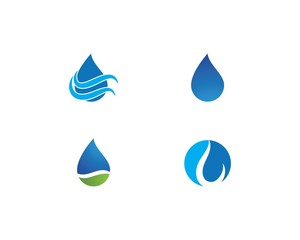water drop Logo Template
