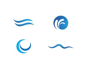 Water wave Logo Template