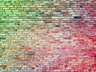 Brick Retro Wall Texture Background Surface.