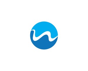 Water wave Logo Template