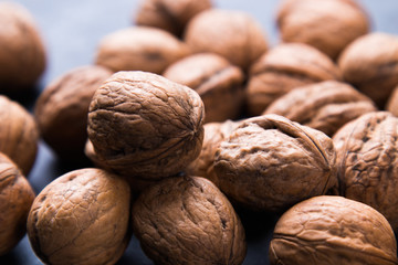 Whole walnut shells