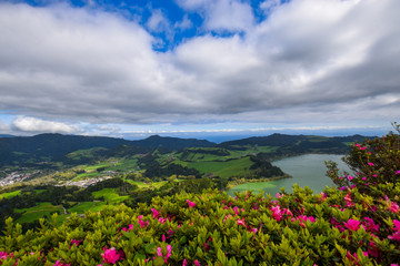 Obraz premium natural scenery at the azores island