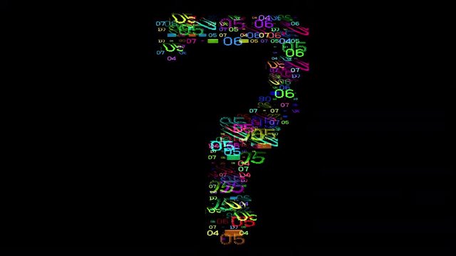 numbers code information counting digital