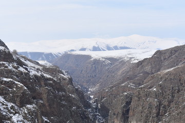 Natural life, tourism, natural photos, Devil's Castle in Ardahan, Turkey