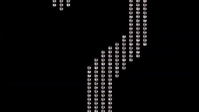 numbers code information counting digital