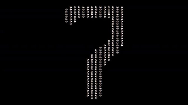 numbers code information counting digital