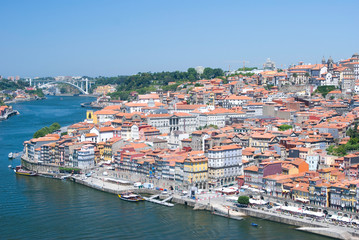 Naklejka na ściany i meble Douro river, Porto, Portugal