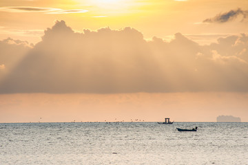 sunrise and cloud