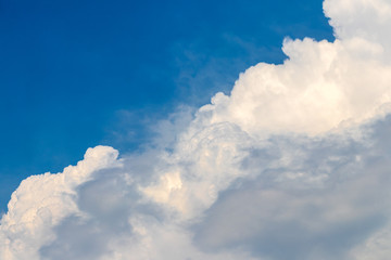 Close-up view of the cloudy white afternoon.