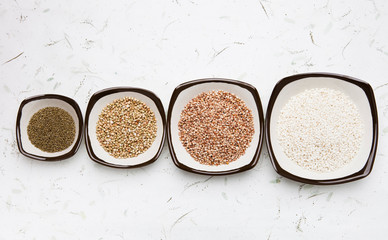 glutinous millet, buckwheat, millet, sorghum, glutinous rice