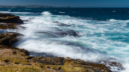 swirling ocean